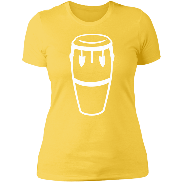 Conga Drum NL3900 Next Level Ladies' Boyfriend T-Shirt - PR FLAGS UP