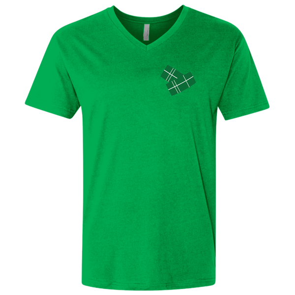 Pasteles NL3200 Next Level Men's Premium Fitted SS V-Neck - PR FLAGS UP