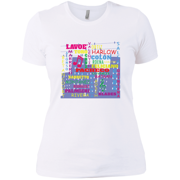 The Salsa All Stars NL3900 Next Level Ladies' Boyfriend T-Shirt - PR FLAGS UP