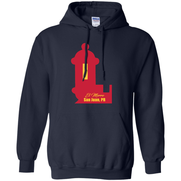 El Morro Pullover Hoodie 8 oz - PR FLAGS UP