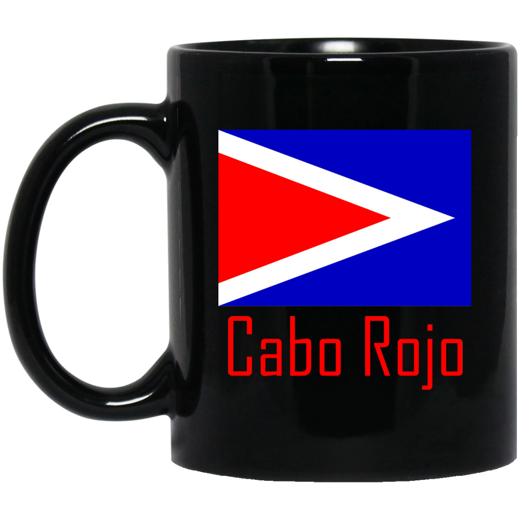 Cabo Rojo Flag BM11OZ 11 oz. Black Mug - PR FLAGS UP