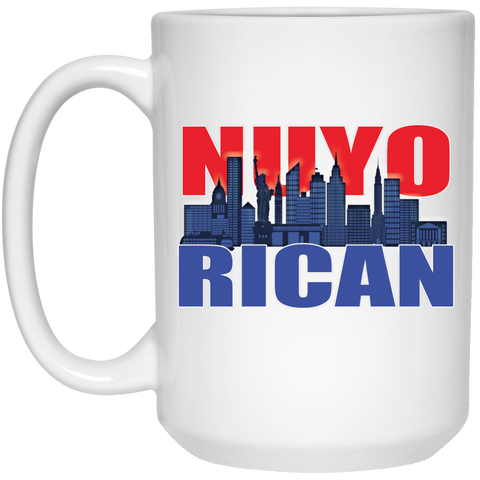 NuyoRican 2 Mug - 15oz - PR FLAGS UP