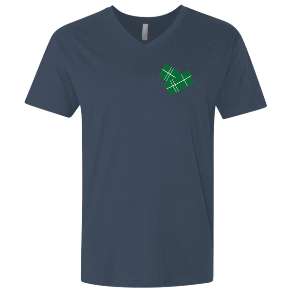 Pasteles NL3200 Next Level Men's Premium Fitted SS V-Neck - PR FLAGS UP