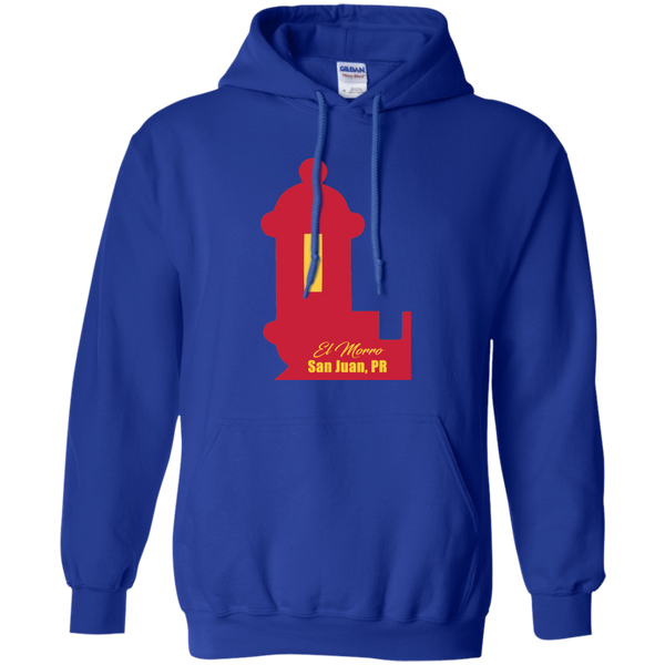 El Morro Pullover Hoodie 8 oz - PR FLAGS UP
