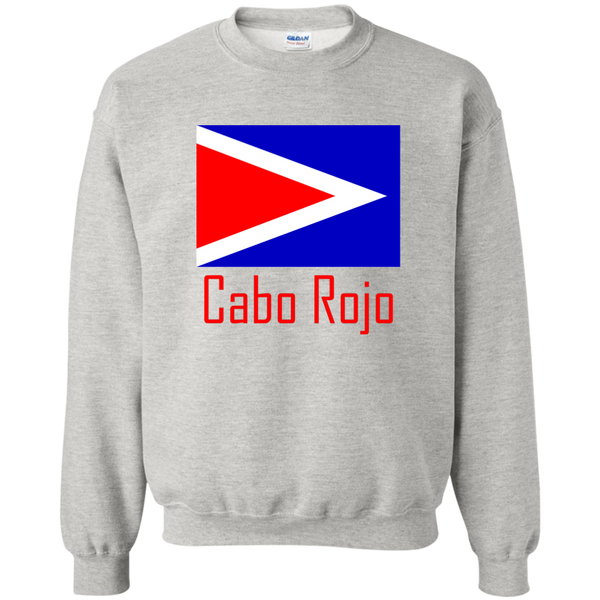 Cabo Rojo Flag G180 Gildan Crewneck Pullover Sweatshirt  8 oz. - PR FLAGS UP