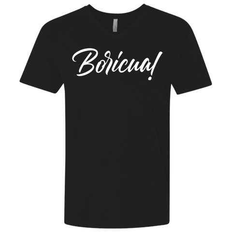 Boricua NL3200 Men's Premium Fitted SS V-Neck