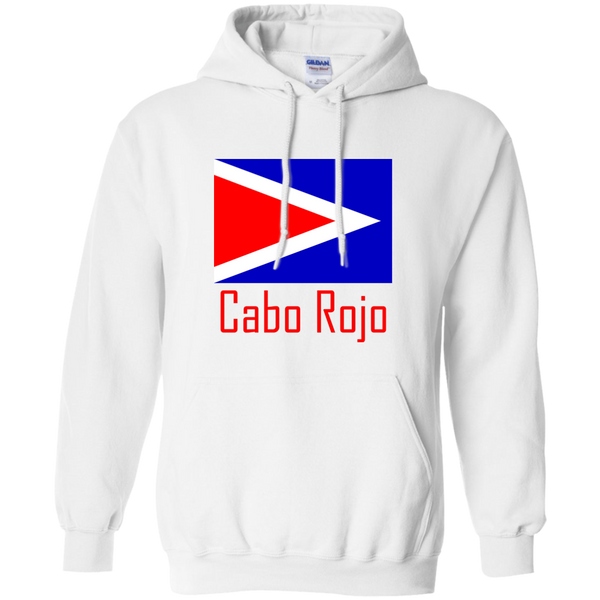 Cobo Rojo Flag G185 Gildan Pullover Hoodie 8 oz. - PR FLAGS UP