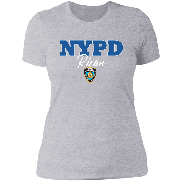 NYPD Rican NL3900 Next Level Ladies' Boyfriend T-Shirt