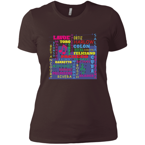 The Salsa All Stars NL3900 Next Level Ladies' Boyfriend T-Shirt - PR FLAGS UP