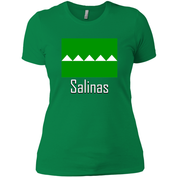 Salinas Flag NL3900 Next Level Ladies' Boyfriend T-Shirt - PR FLAGS UP