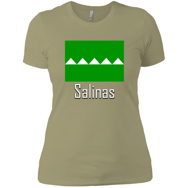 Salinas Flag NL3900 Next Level Ladies' Boyfriend T-Shirt - PR FLAGS UP