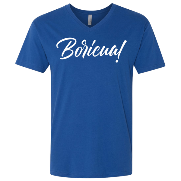 Boricua NL3200 Men's Premium Fitted SS V-Neck