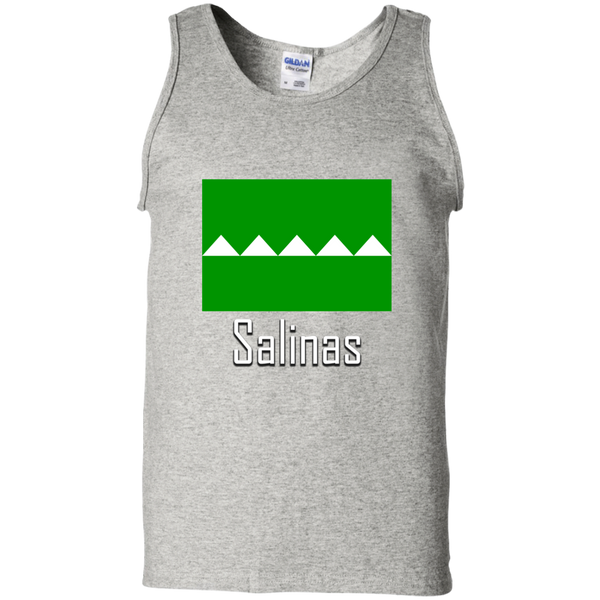 Salinas Flag G220 Gildan 100% Cotton Tank Top - PR FLAGS UP