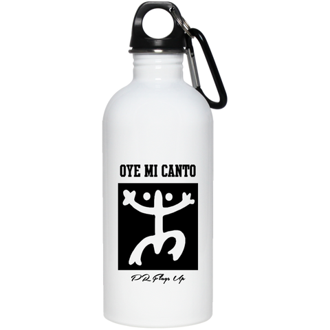 Oye Mi Canto El Coqui 20 oz Stainless Steel Water Bottle - PR FLAGS UP