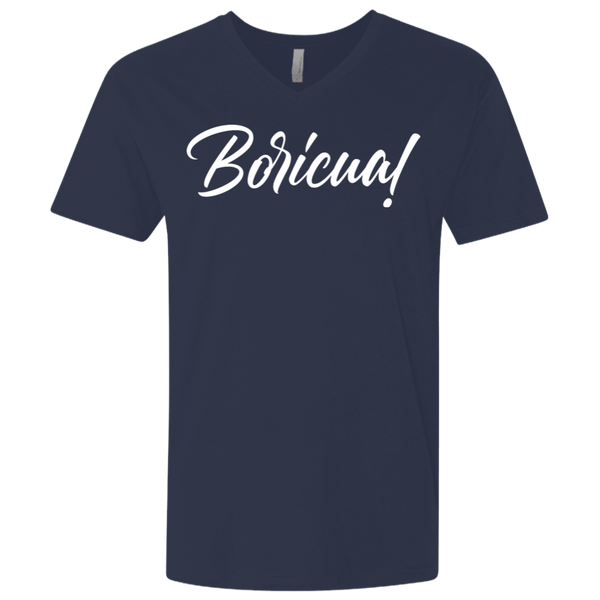 Boricua NL3200 Men's Premium Fitted SS V-Neck