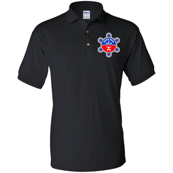 Puerto Rican Flags Up Logo G880 Jersey Polo Shirt