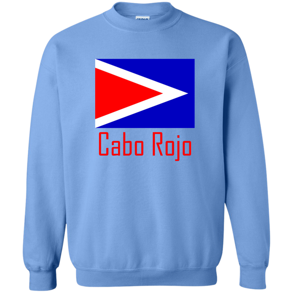 Cabo Rojo Flag G180 Gildan Crewneck Pullover Sweatshirt  8 oz. - PR FLAGS UP