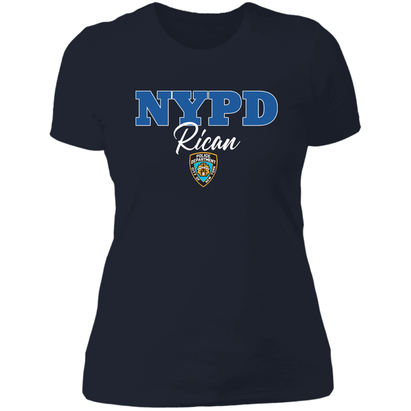 NYPD Rican NL3900 Next Level Ladies' Boyfriend T-Shirt