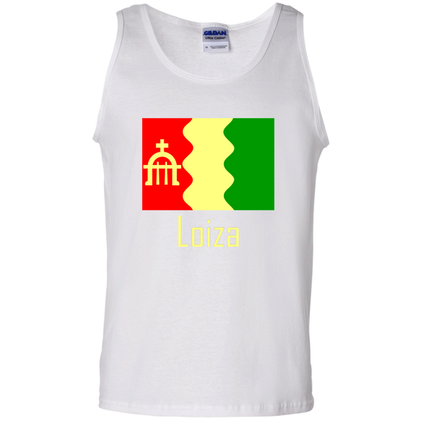 Loiza Flag G220 Gildan 100% Cotton Tank Top - PR FLAGS UP