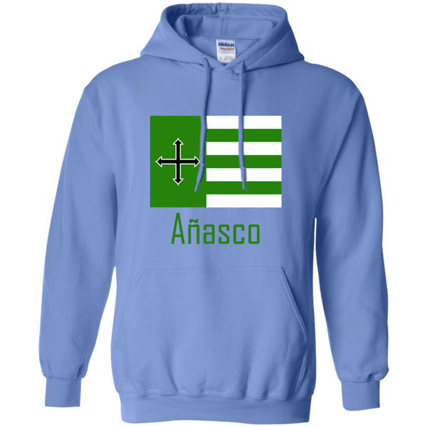 Añasco Flag G185 Gildan Pullover Hoodie 8 oz. - PR FLAGS UP