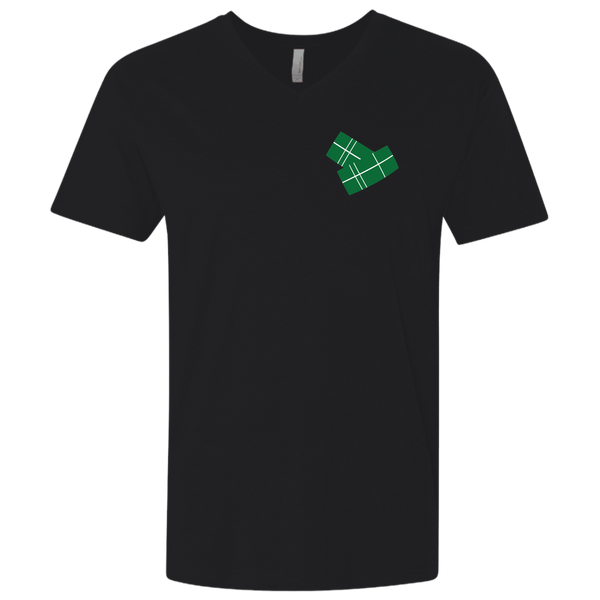 Pasteles NL3200 Next Level Men's Premium Fitted SS V-Neck - PR FLAGS UP