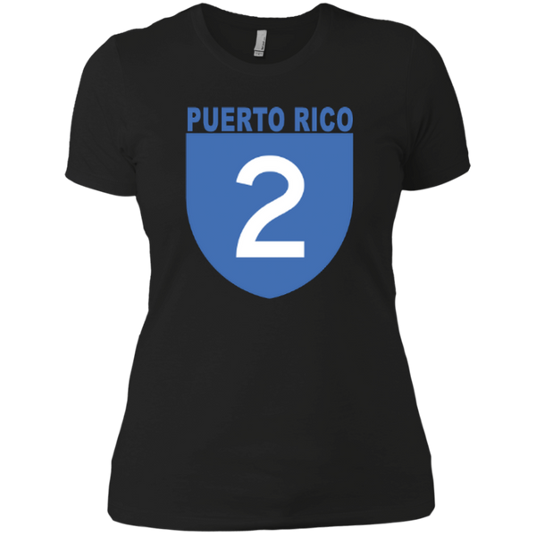 La Numero 2 NL3900 Next Level Ladies' Boyfriend T-Shirt - PR FLAGS UP