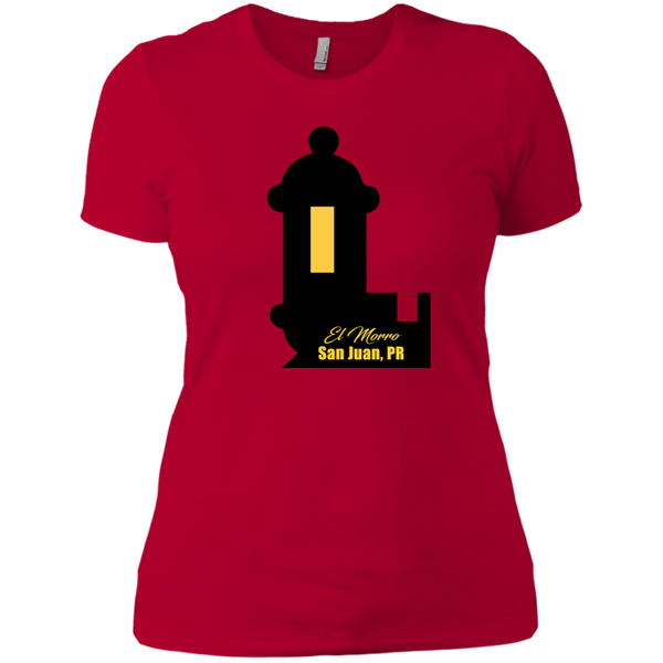 El Morro 2 Next Level Ladies' Boyfriend Tee - PR FLAGS UP