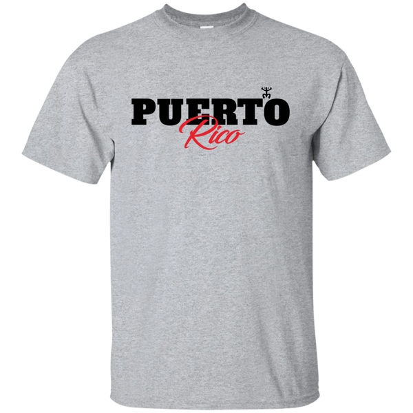 Puerto Rico Black Script 1 Ultra Cotton T-Shirt - PR FLAGS UP