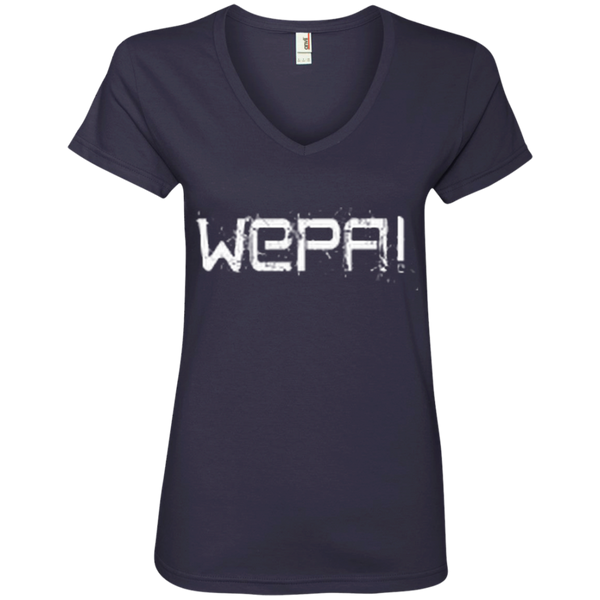 Wepa Ladies' V-Neck Tee - PR FLAGS UP