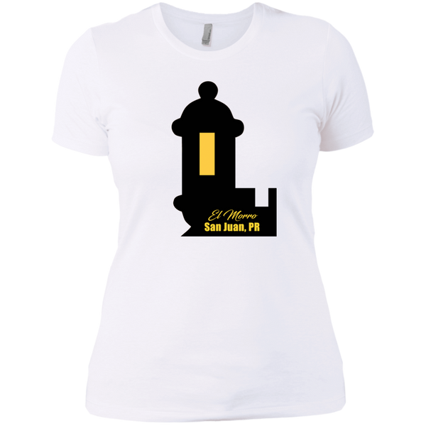El Morro 2 Next Level Ladies' Boyfriend Tee - PR FLAGS UP
