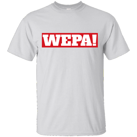 Wepa! Custom Ultra Cotton T-Shirt - PR FLAGS UP