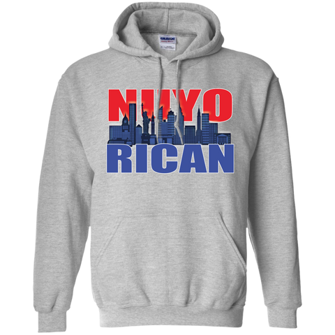 NuyoRican 2 Pullover Hoodie 8 oz - PR FLAGS UP