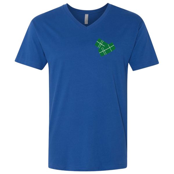 Pasteles NL3200 Next Level Men's Premium Fitted SS V-Neck - PR FLAGS UP