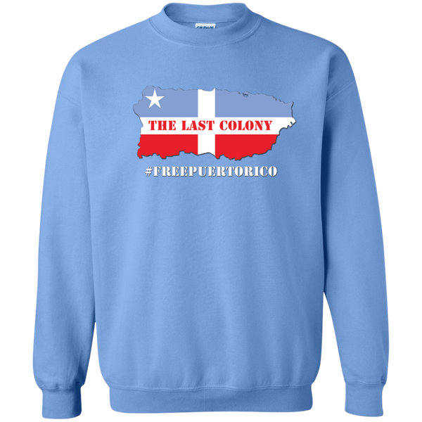 The Last Colony Printed Crewneck Pullover Sweatshirt  8 oz - PR FLAGS UP