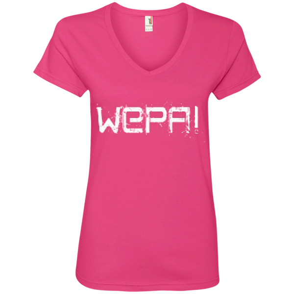 Wepa Ladies' V-Neck Tee - PR FLAGS UP