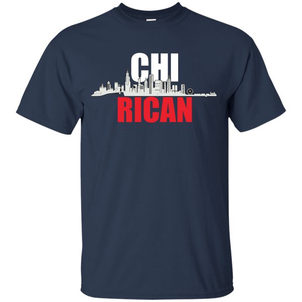 Chi Rican Youth Custom Ultra Cotton Tee - PR FLAGS UP