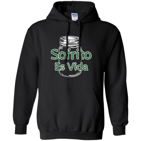 Sofrito Es Vida Pullover Hoodie 8 oz - PR FLAGS UP