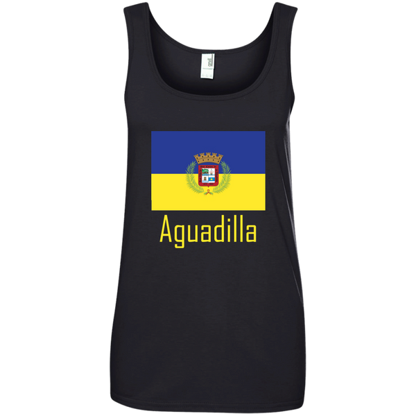 Aguadilla Flag 882L Anvil Ladies' 100% Ringspun Cotton Tank Top - PR FLAGS UP