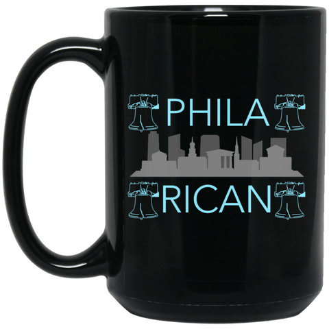 Phila Rican BM15OZ 15 oz. Black Mug