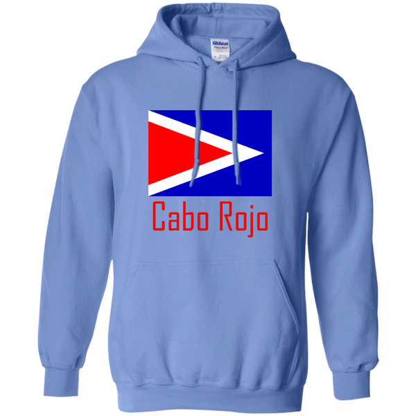 Cobo Rojo Flag G185 Gildan Pullover Hoodie 8 oz. - PR FLAGS UP
