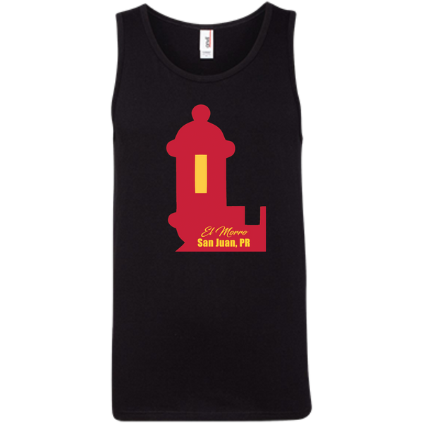 El Morro 100% Ringspun Cotton Tank Top - PR FLAGS UP