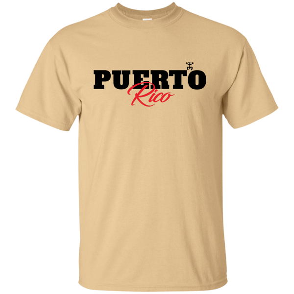 Puerto Rico Black Script 1 Ultra Cotton T-Shirt - PR FLAGS UP