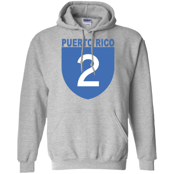 La Numero 2 G185 Gildan Pullover Hoodie 8 oz. - PR FLAGS UP