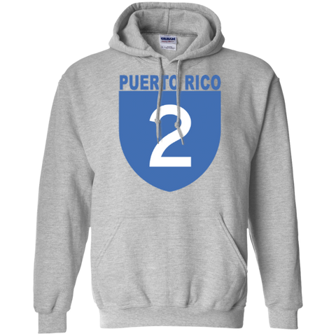 La Numero 2 G185 Gildan Pullover Hoodie 8 oz. - PR FLAGS UP