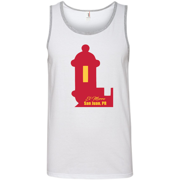El Morro 100% Ringspun Cotton Tank Top - PR FLAGS UP