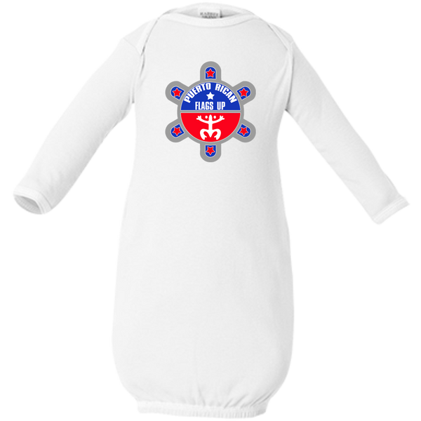 Puerto Rican Flags Up Infant Layette - PR FLAGS UP