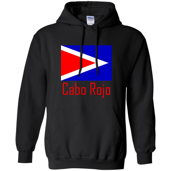Cobo Rojo Flag G185 Gildan Pullover Hoodie 8 oz. - PR FLAGS UP