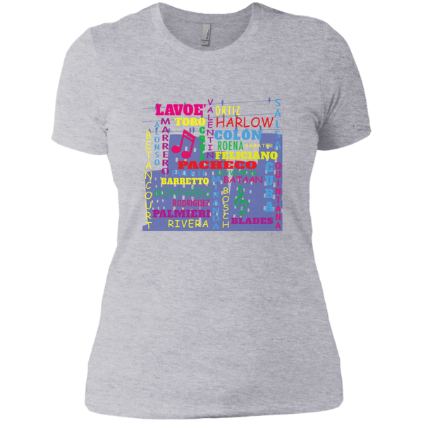 The Salsa All Stars NL3900 Next Level Ladies' Boyfriend T-Shirt - PR FLAGS UP