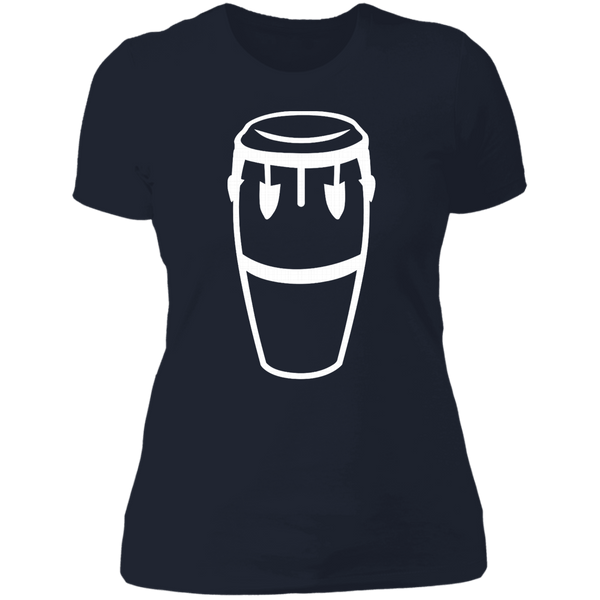 Conga Drum NL3900 Next Level Ladies' Boyfriend T-Shirt - PR FLAGS UP
