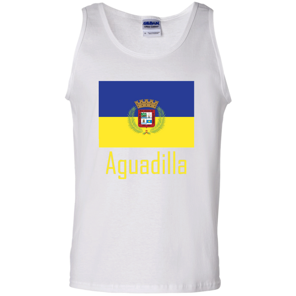 Aguadilla Flag G220 Gildan 100% Cotton Tank Top - PR FLAGS UP